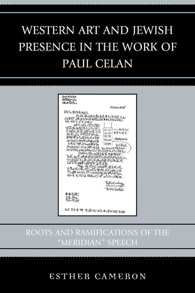 bokomslag Western Art and Jewish Presence in the Work of Paul Celan