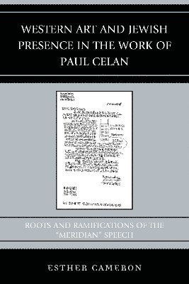 Western Art and Jewish Presence in the Work of Paul Celan 1