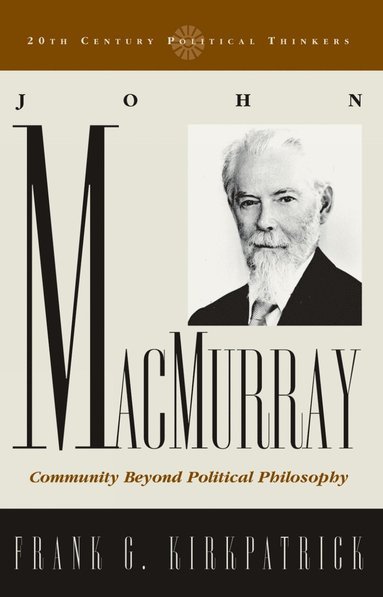 bokomslag John Macmurray