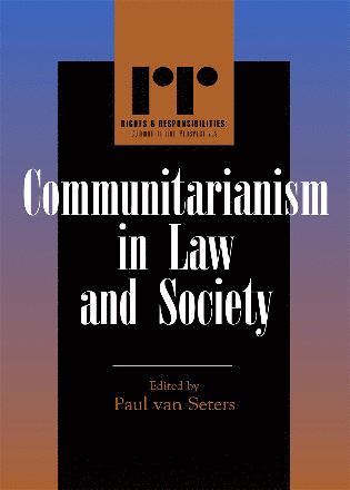 bokomslag Communitarianism in Law and Society