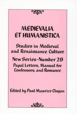 Medievalia et Humanistica No. 29 1