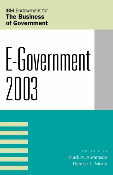 Mark A. Abramson, Therese L. Morin - E-Government 2003, Häftad