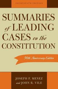 bokomslag Summaries of Leading Cases on the Constitution