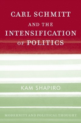 Kam Shapiro - Carl Schmitt and the Intensification of Politics, Häftad