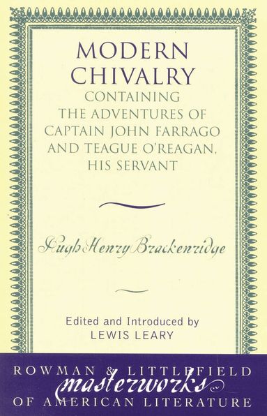 Hugh Henry Brackenridge, Lewis Leary - Modern Chivalry, Häftad