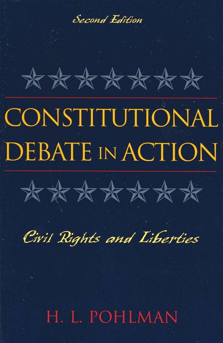 H. L. Pohlman, H L Pohlman - Constitutional Debate in Action, Häftad