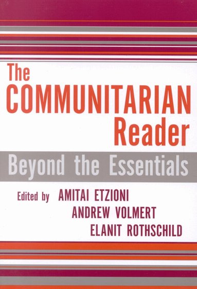 Andrew Volmert, Elanit Rothschild - Communitarian Reader, Häftad