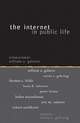 bokomslag The Internet in Public Life