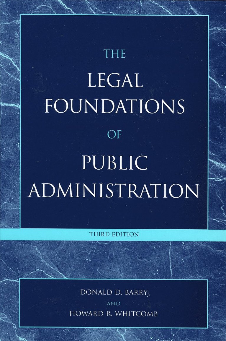 Legal Foundations of Public Administration