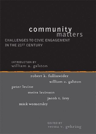 Verna V. Gehring - Community Matters, Häftad