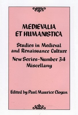 Medievalia et Humanistica, No. 34