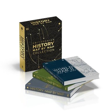 bokomslag History Map by Map Collection: 3-Book Box Set - Wwii, Battles, and World History Books