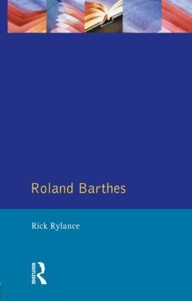 Rick Rylance - Roland Barthes, Häftad