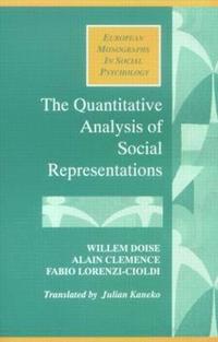 bokomslag The Quantitative Analysis of Social Representations