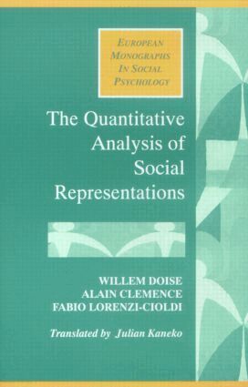 Alain Clemence - Quantitative Analysis of Social Representations, Häftad