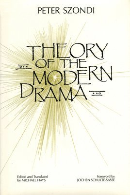 bokomslag Theory of Modern Drama