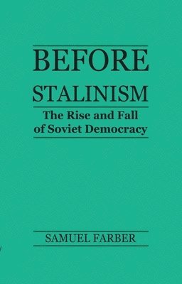 bokomslag Before Stalinism