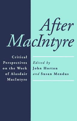 Susan Mendus, John Horton - After MacIntyre, Häftad