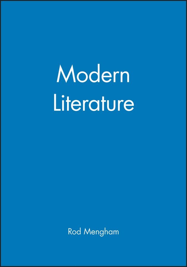 Rod Mengham - Modern Literature, Häftad