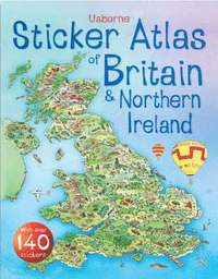 bokomslag Usborne Sticker Atlas of Britain and Ireland
