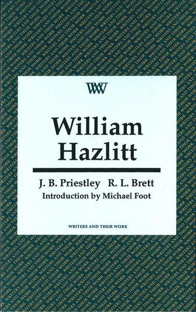 bokomslag William Hazlitt