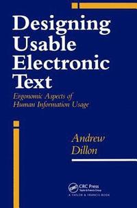 bokomslag Designing Usable Electronic Text