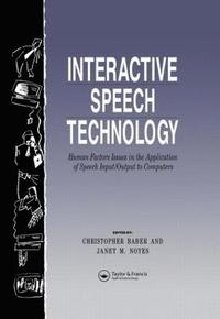 bokomslag Interactive Speech Technology