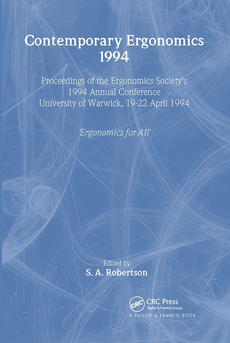 S. Robertson - Contemporary Ergonomics, Häftad