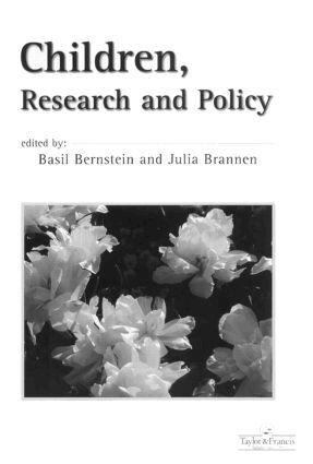 Basil Bernstein, Julia Brannen - Children, Research And Policy, Häftad