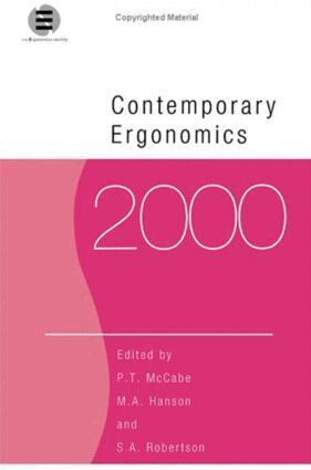 S. Robertson, Margaret Hanson, T McCabe, P - Contemporary Ergonomics 2000, Häftad