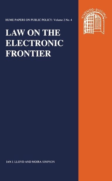 Hector L. MacQueen, Margaret Simpson - Law on the Electronic Frontier, Häftad