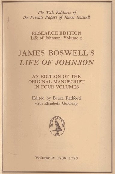 James Boswell, Bruce Redford, Elizabeth Goldring - James Boswell's Life of Johnson, Inbunden