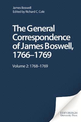 bokomslag General Correspondence of James Boswell, 1766--1769