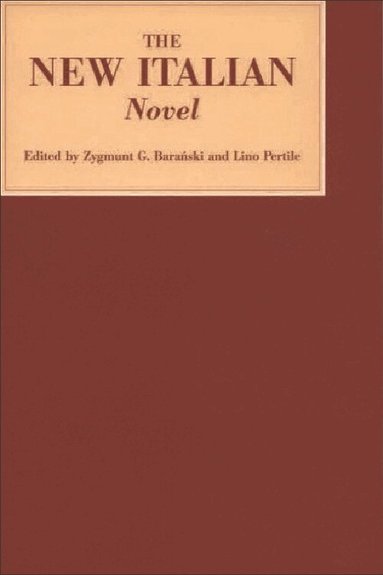 Z G Baranski, Lino Pertile - New Italian Novel, Häftad