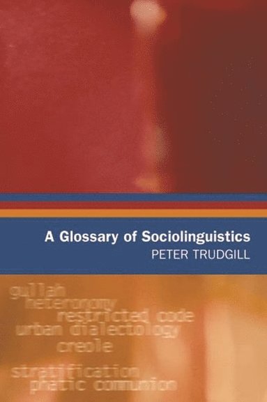bokomslag Glossary of Sociolinguistics