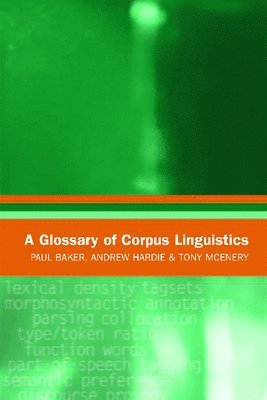 bokomslag A Glossary of Corpus Linguistics