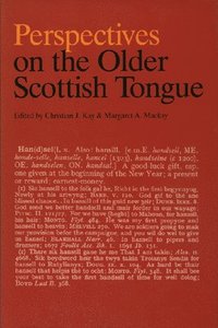 bokomslag Perspectives on the Older Scottish Tongue