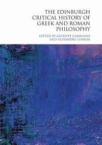 bokomslag The Edinburgh Critical History of Greek and Roman Philosophy