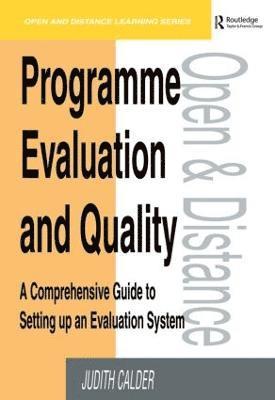 Programme Evaluation and Quality 1