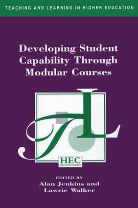 Alan Jenkins - Developing Student Capability Through Modular Courses, Häftad