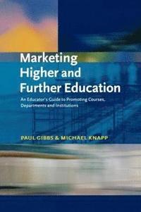 bokomslag Marketing Higher and Further Education