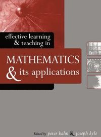 bokomslag Effective Learning and Teaching in Mathematics and Its Applications