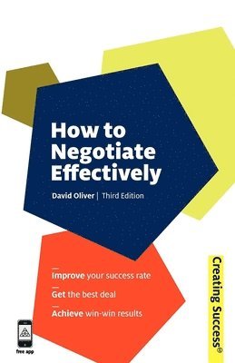 David Oliver, Anthony Kasozi - How to Negotiate Effectively, Häftad