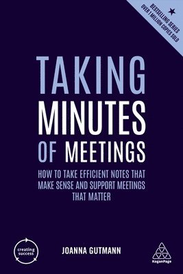 Joanna Gutman - Taking Minutes of Meetings, Häftad