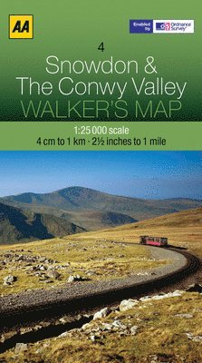 bokomslag Walker's Map Snowdon & Conwy Valley