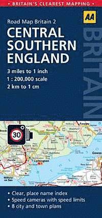bokomslag Central Southern England Road Map