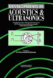 bokomslag Developments in Acoustics and Ultrasonics