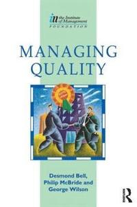 bokomslag Managing Quality