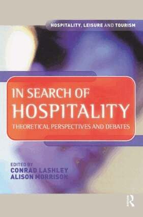 Conrad Lashley, Alison Morrison - In Search of Hospitality, Häftad