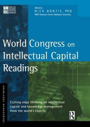 Nick Bontis - World Congress on Intellectual Capital Readings, Inbunden
